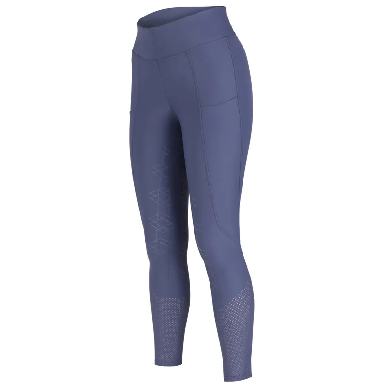 Aubrion Optima Air Full Grip Ladies Riding Tights - Navy-1