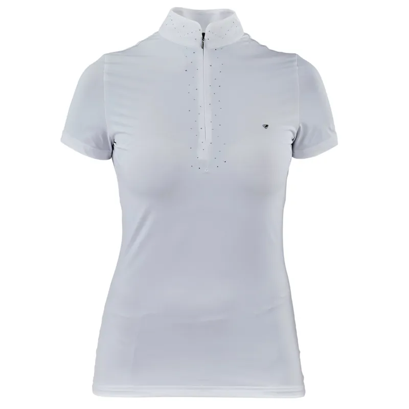 Aubrion Radley Short Sleeve Ladies Show Shirt - White-1