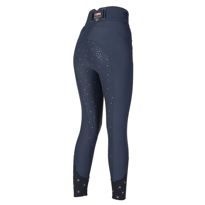 Aubrion Team Full Grip Ladies Breeches - Navy-2