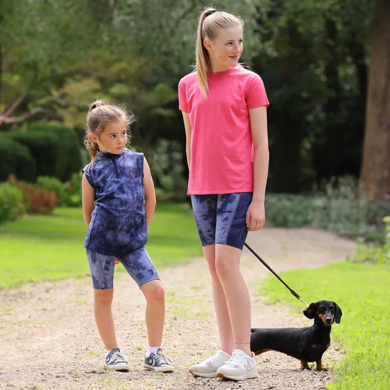 Aubrion Non-Stop Junior Shorts - Navy Tie Dye-3
