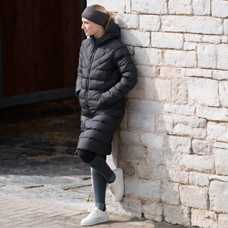 Womens long down puffer vest clearance