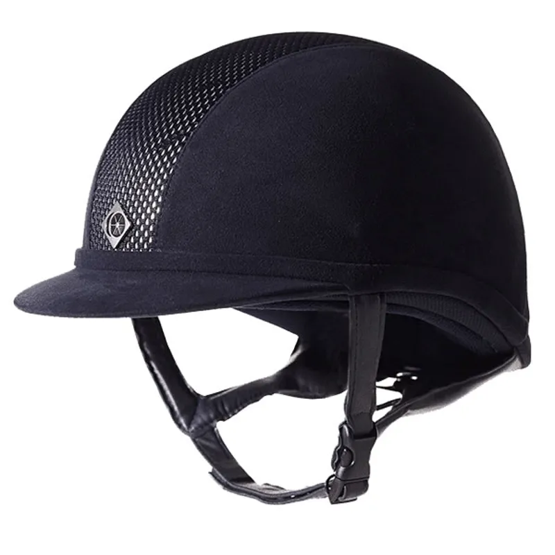 Charles Owen Ayr8 Plus Riding Hat Midnight Blue/Silver