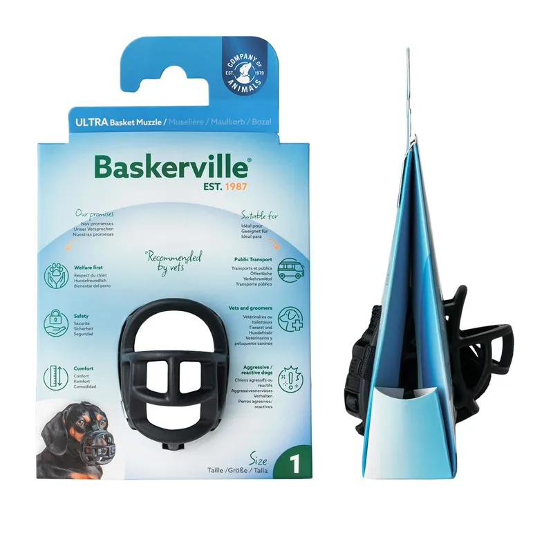 Baskerville Ultra Basket Dog Muzzle - Black
