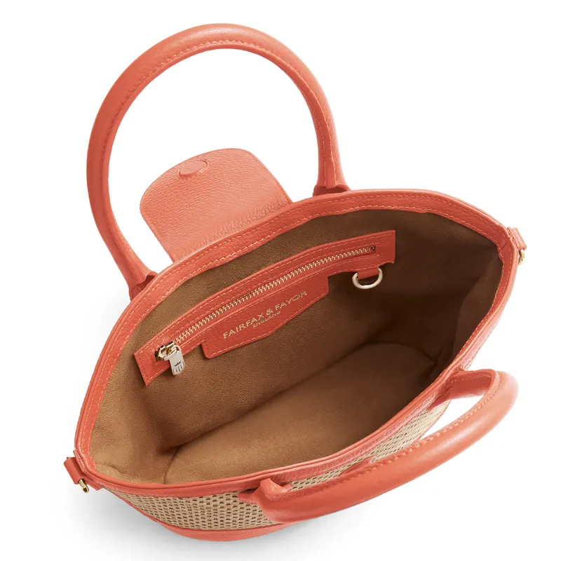 Fairfax and Favor Windsor Basket Bag - Melon Leather-4