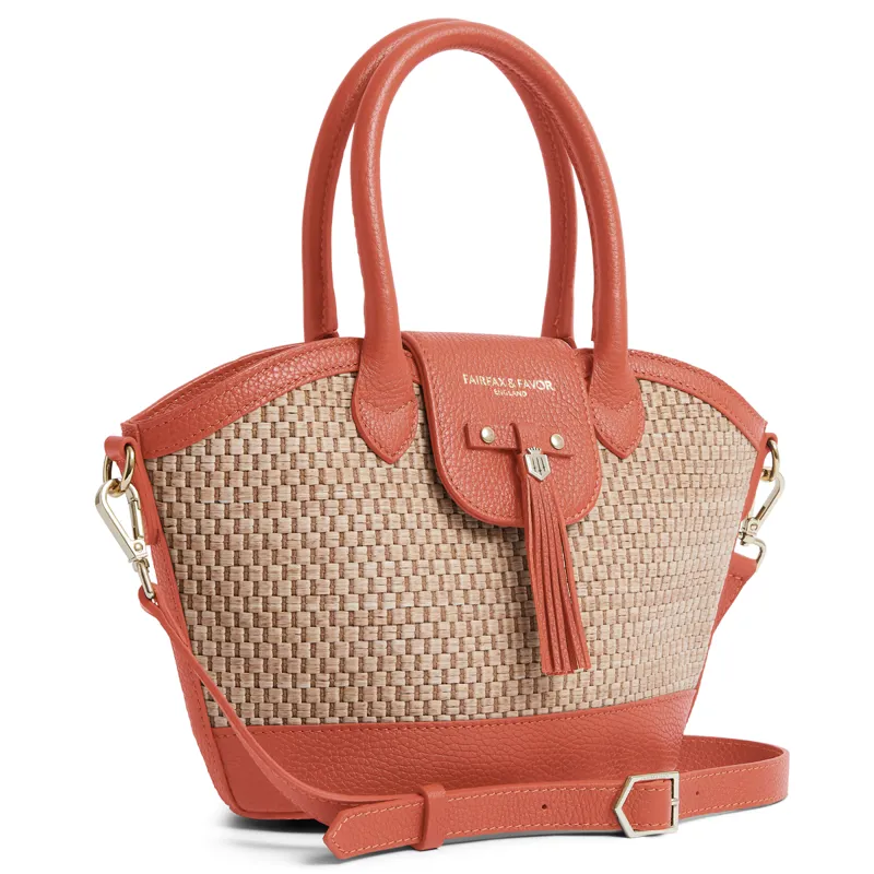 Fairfax and Favor Windsor Basket Bag - Melon Leather-1