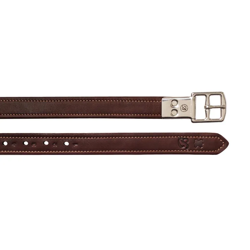 Bates Luxe Stirrup Leathers - Classic Brown