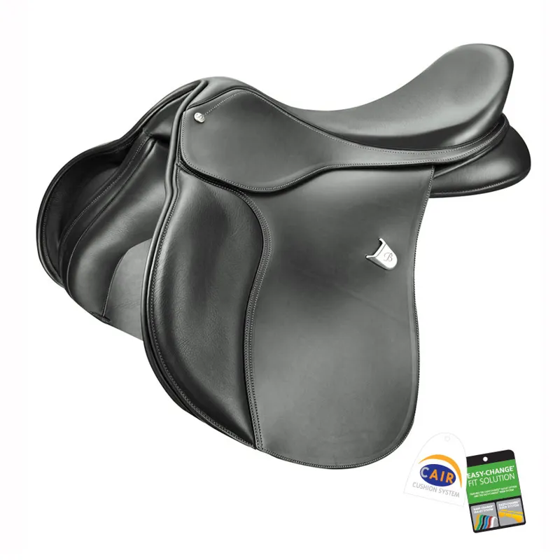 Bates All Purpose Square Cantle Saddle with Cair - Classic Black