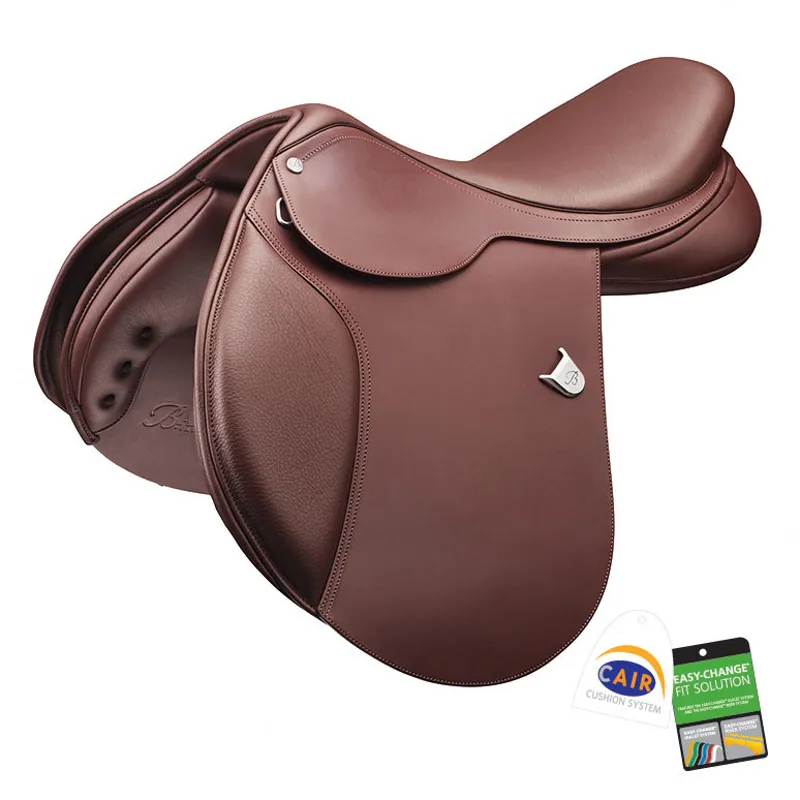 Bates Caprilli Close Contact Saddle with Cair - Havana Brown
