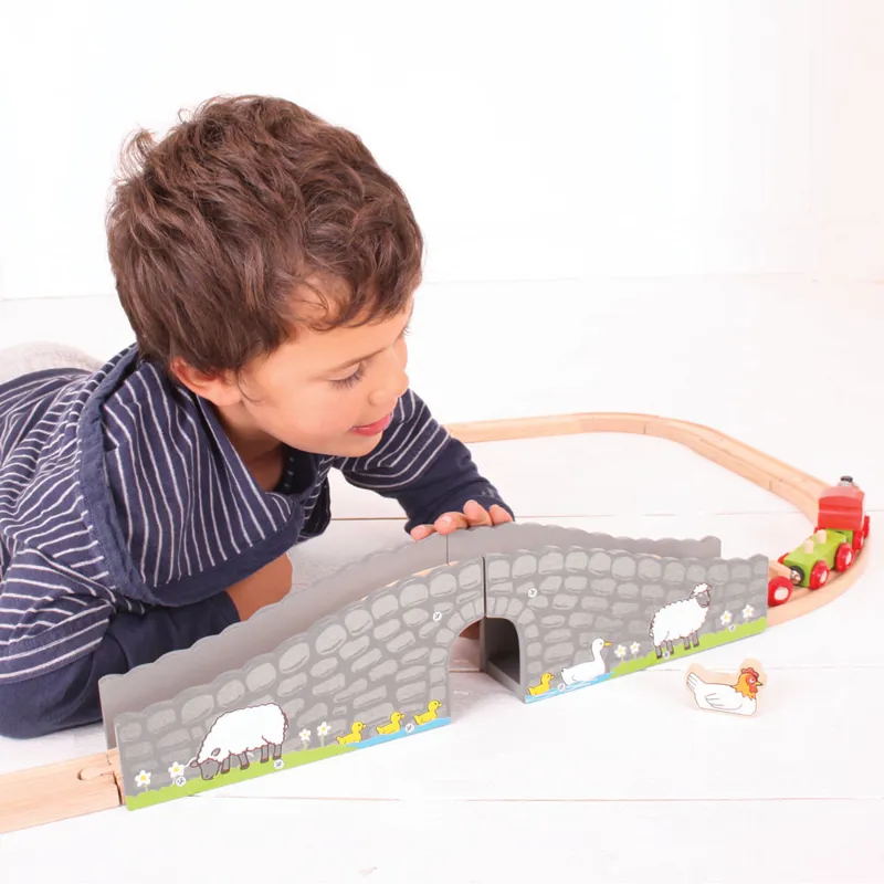 Bigjigs Rail Farm Bridge-1