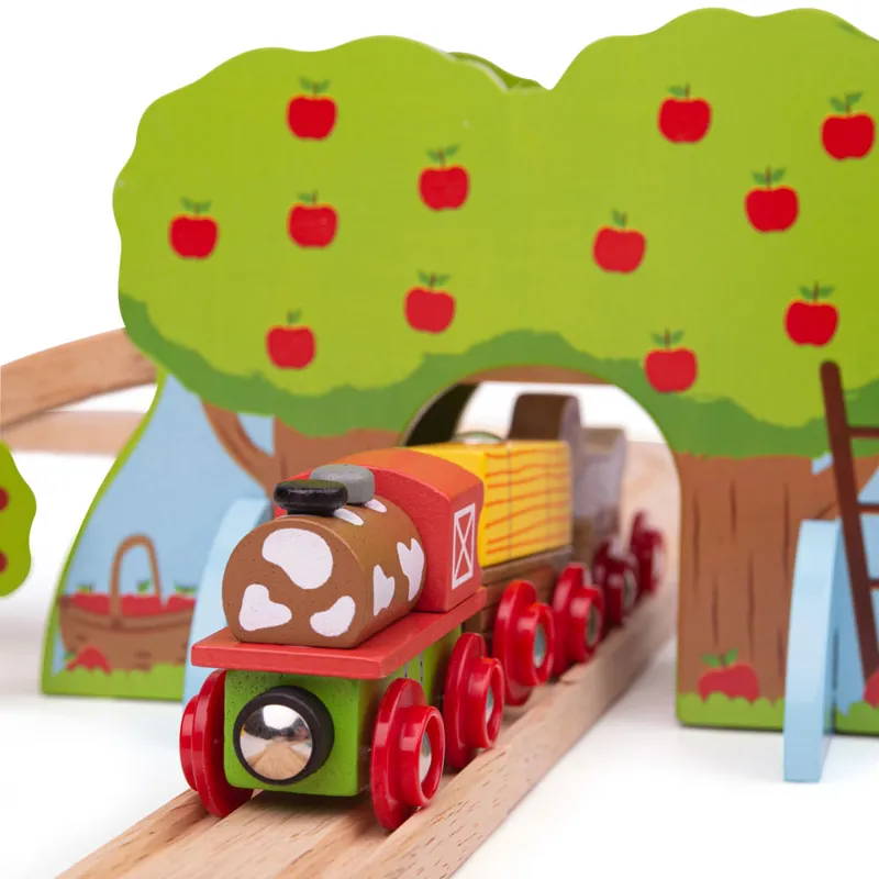 Bigjigs Rail Farm Wooden Train Set-1