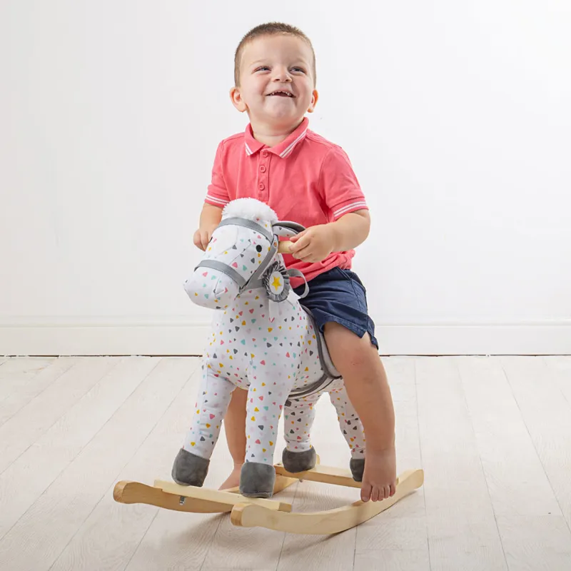 Bigjigs Ride On Rocking Horse - Patterned-1