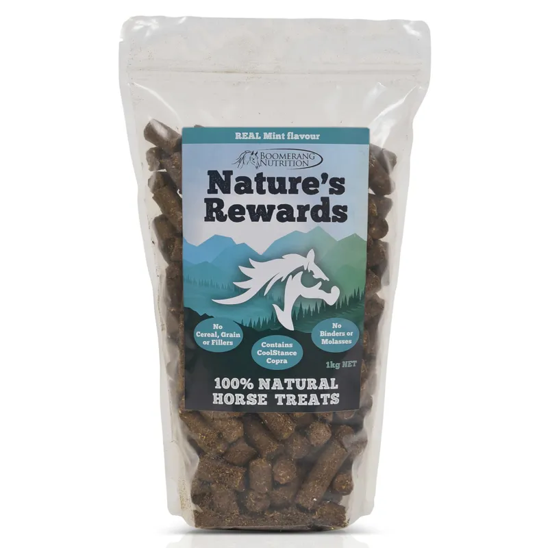 Boomerang Nutrition Natures Rewards Horse Treats - Mint