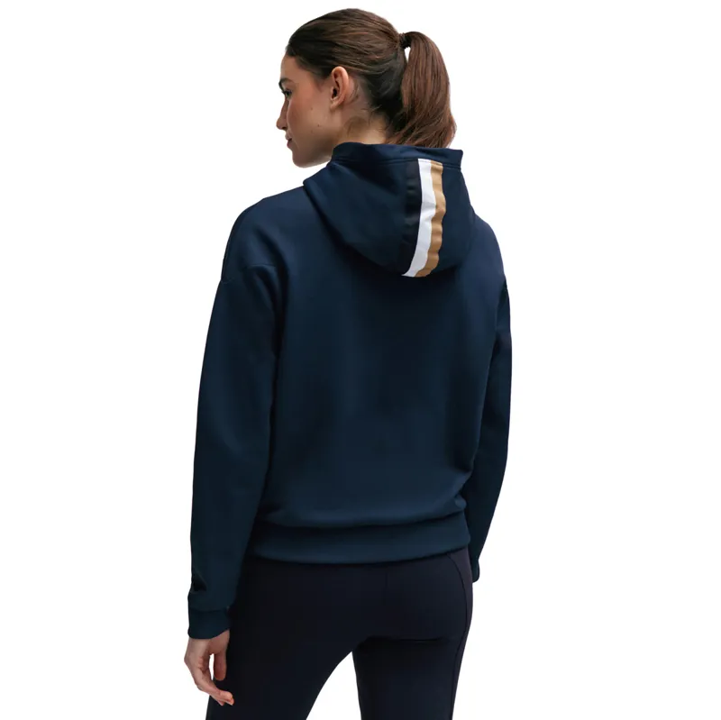 BOSS Equestrian Faye Logo Ladies Zip Hoodie - Sky Captain-1