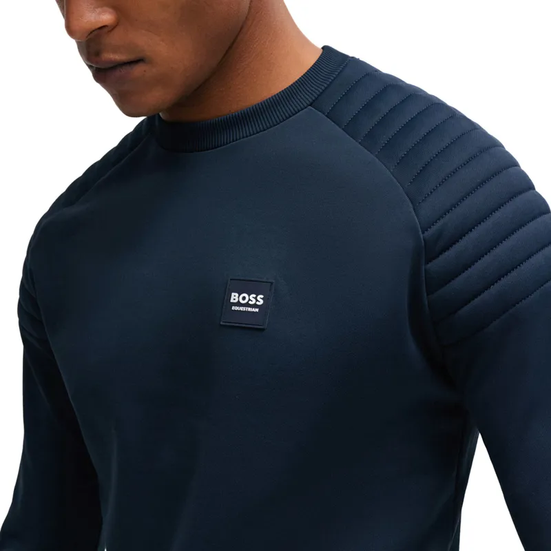 BOSS Equestrian Lex Mens Sweater - Sky Captain-2