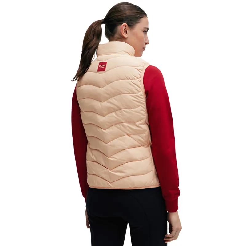 BOSS Equestrian Lynn Ladies Puffer Vest Gilet - Peach Nougat-1