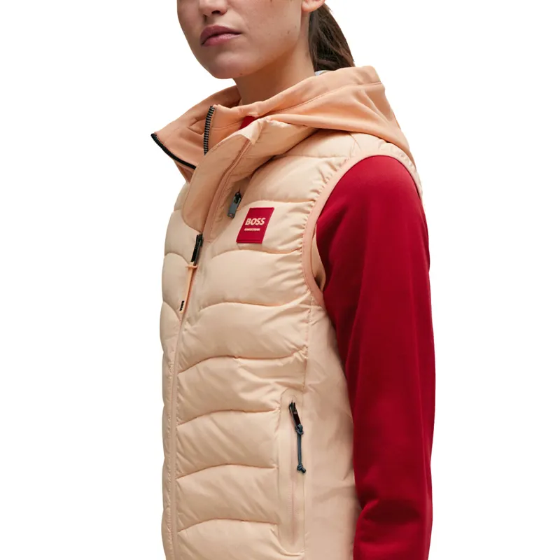 BOSS Equestrian Lynn Ladies Puffer Vest Gilet - Peach Nougat-3