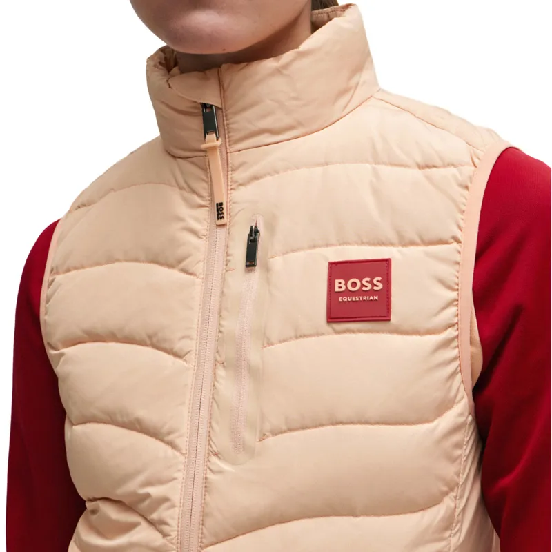 BOSS Equestrian Lynn Ladies Puffer Vest Gilet - Peach Nougat-2
