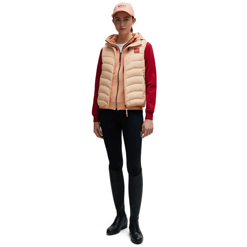 BOSS Equestrian Lynn Ladies Puffer Vest Gilet - Peach Nougat-4