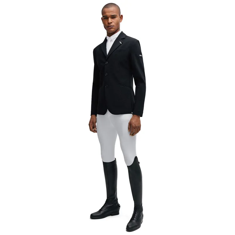 BOSS Equestrian Marty Mens Short Sleeve Competition Shirt - White-4