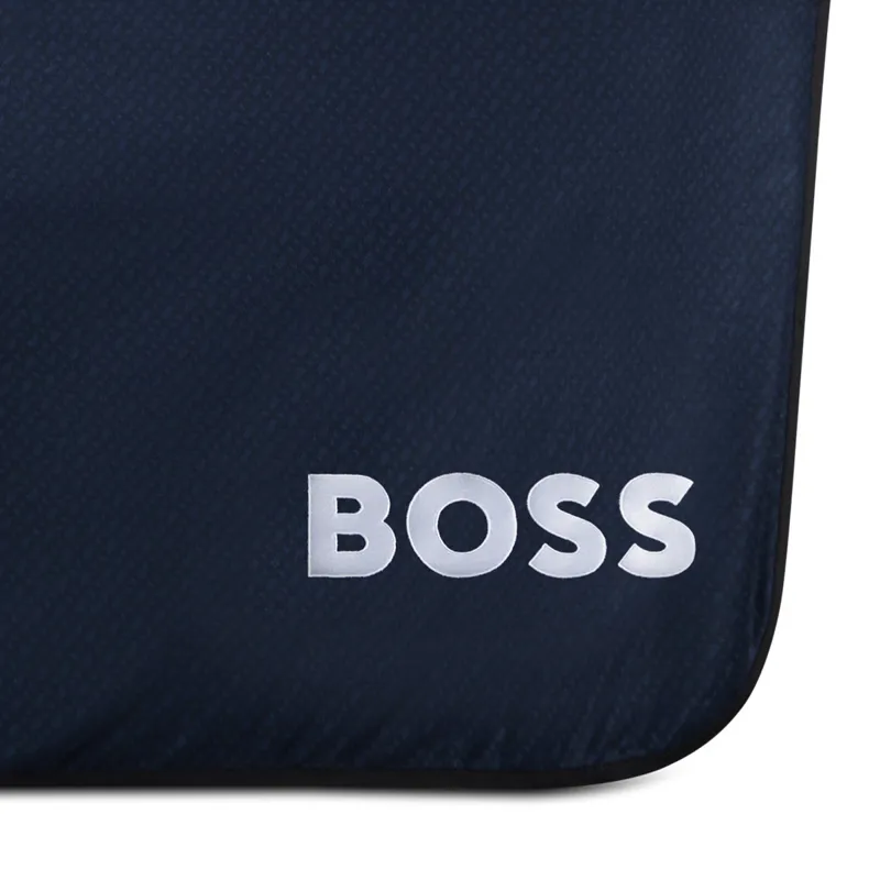 BOSS Equestrian Monogram Soft Fleece Rug - Sky Captain-1