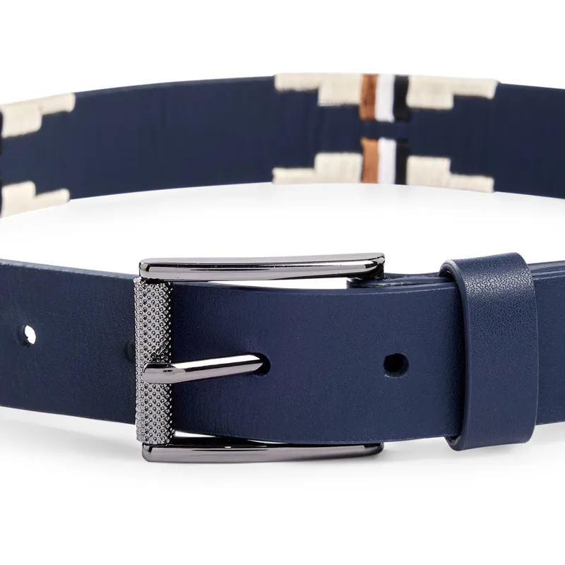 BOSS Equestrian Signature Polo Belt - Sky Captain-2