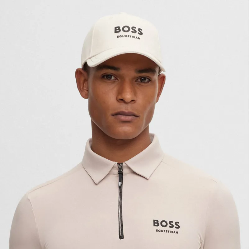 BOSS Equestrian Classic Unisex Cap - Beige-1