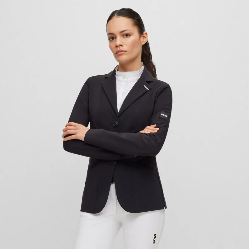 BOSS Equestrian Emma Ladies Show Shirt - White-3