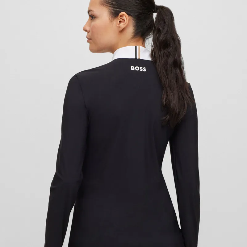 BOSS Equestrian Evy Ladies Long Sleeve Competition Shirt - Black-1