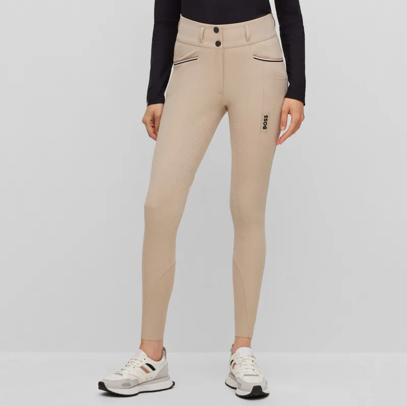 BOSS Equestrian Hailey Full Grip Womens Competition Breeches - Beige