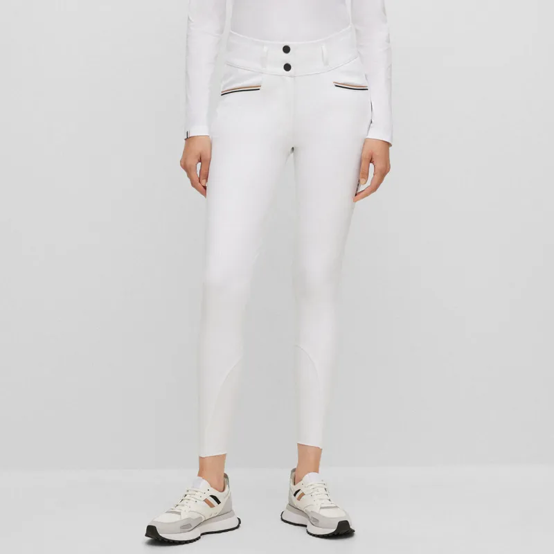 BOSS Equestrian Hailey Full Grip Ladies Competition Breeches - White