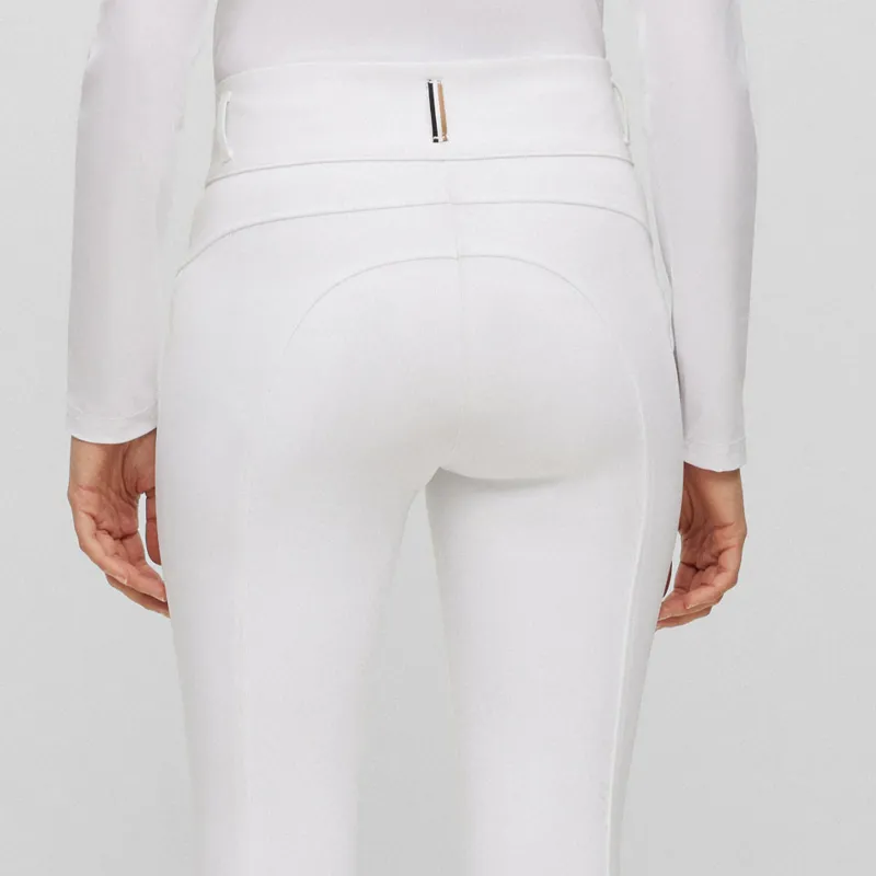 BOSS Equestrian Hailey Full Grip Ladies Competition Breeches - White-2