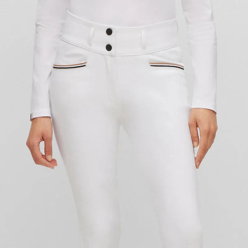 BOSS Equestrian Hailey Full Grip Ladies Competition Breeches - White-3