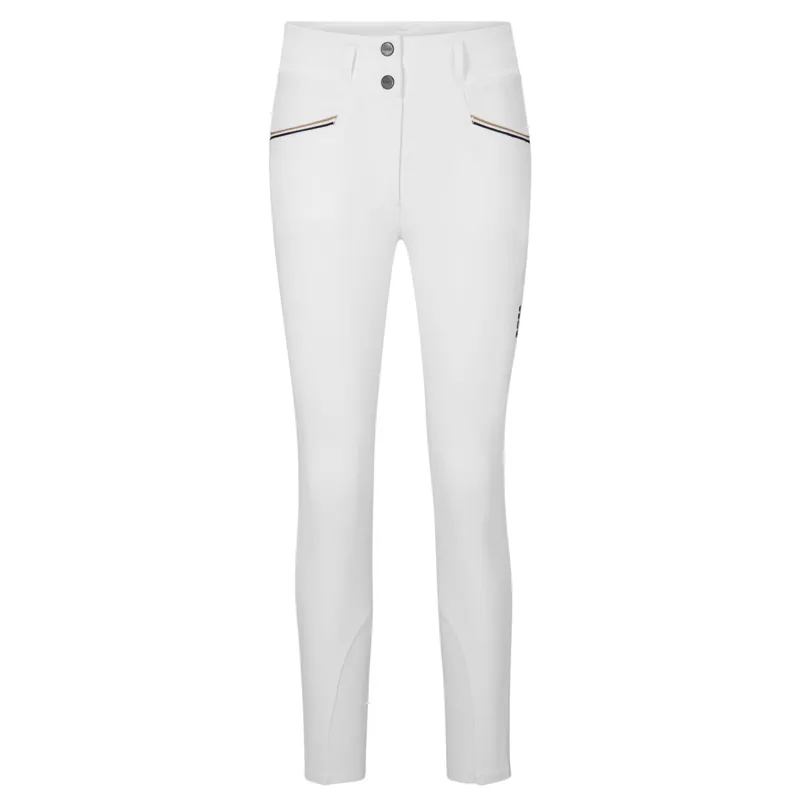 BOSS Equestrian Hailey Full Grip Ladies Competition Breeches - White-1