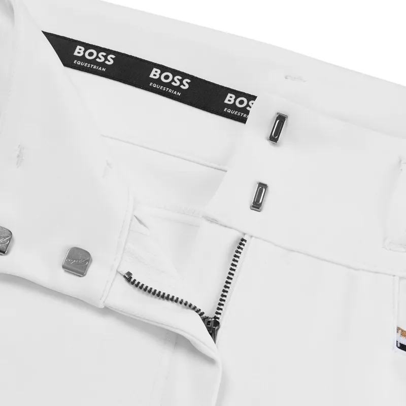 BOSS Equestrian Hailey Full Grip Ladies Competition Breeches - White-4