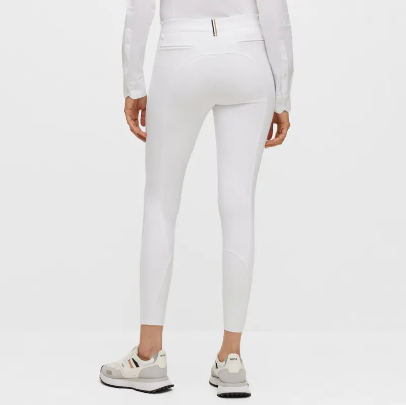 BOSS Equestrian Hazel Knee Grip Ladies Competition Breeches - White-3