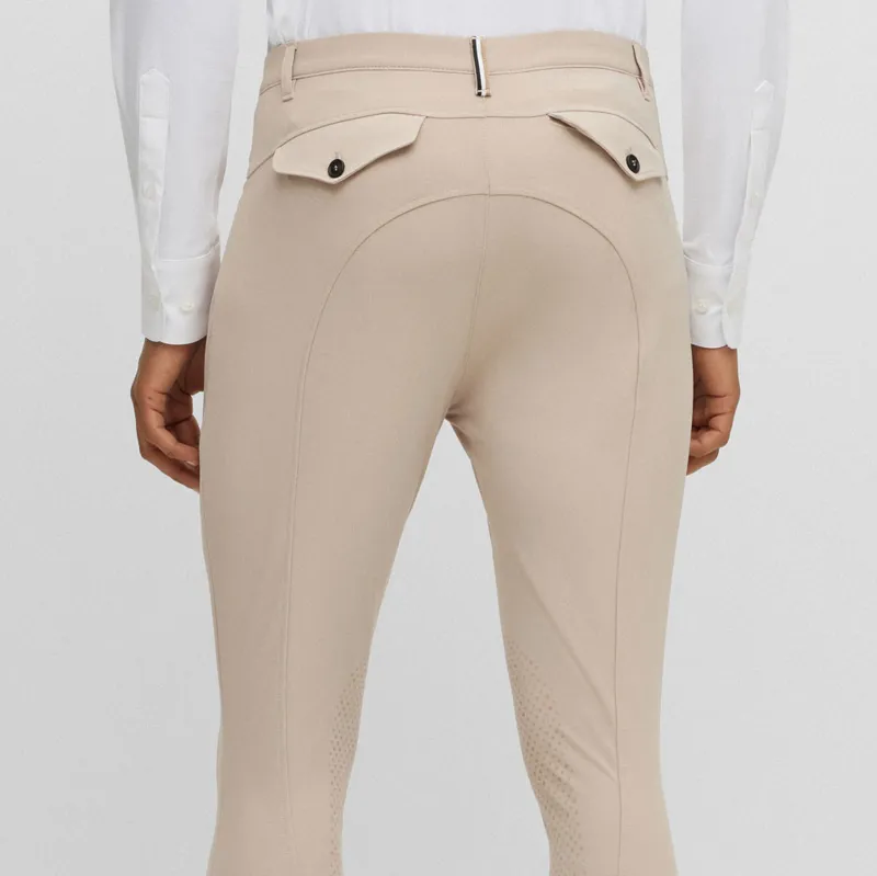 BOSS Equestrian James Knee Grip Mens Competition Breeches - Beige-2