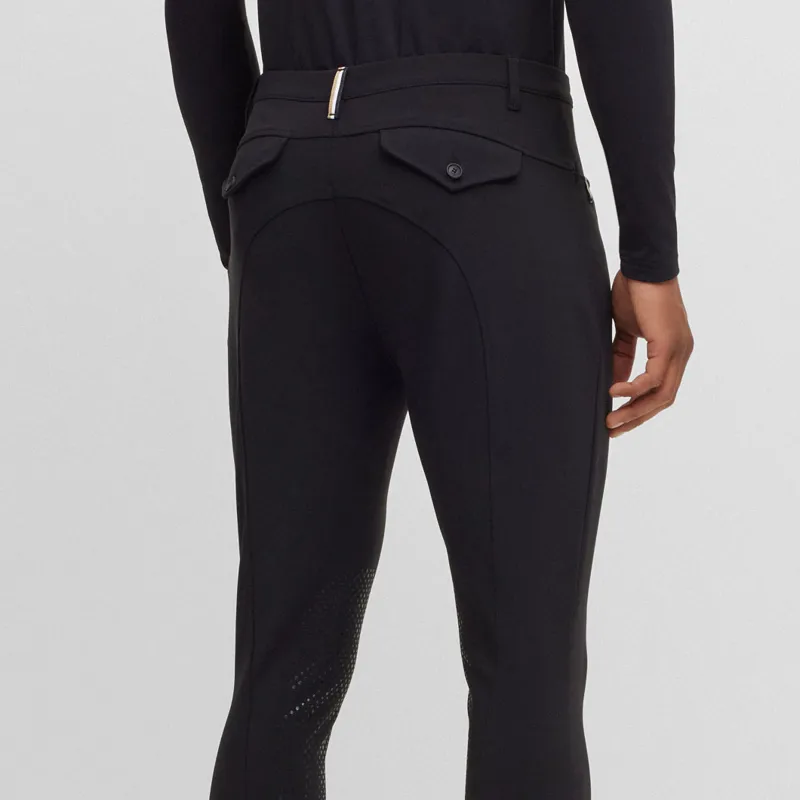 BOSS Equestrian James Knee Grip Mens Breeches - Black-2