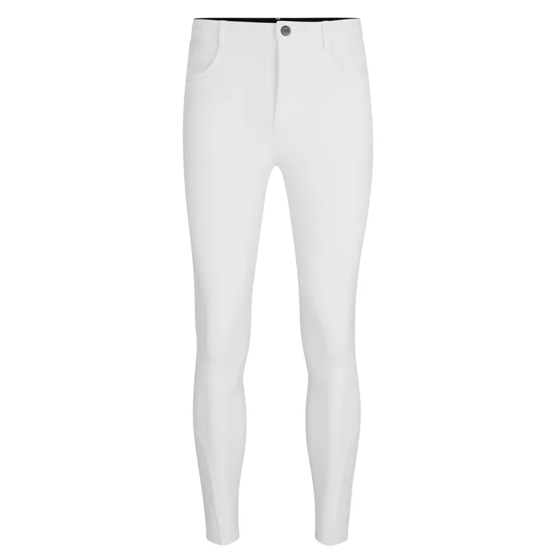 BOSS Equestrian James Knee Grip Mens Competition Breeches - White