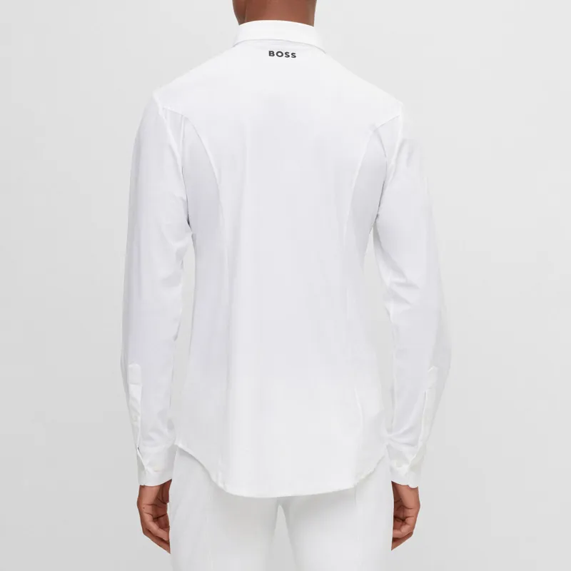 BOSS Equestrian Norman Mens Show Shirt - White-1