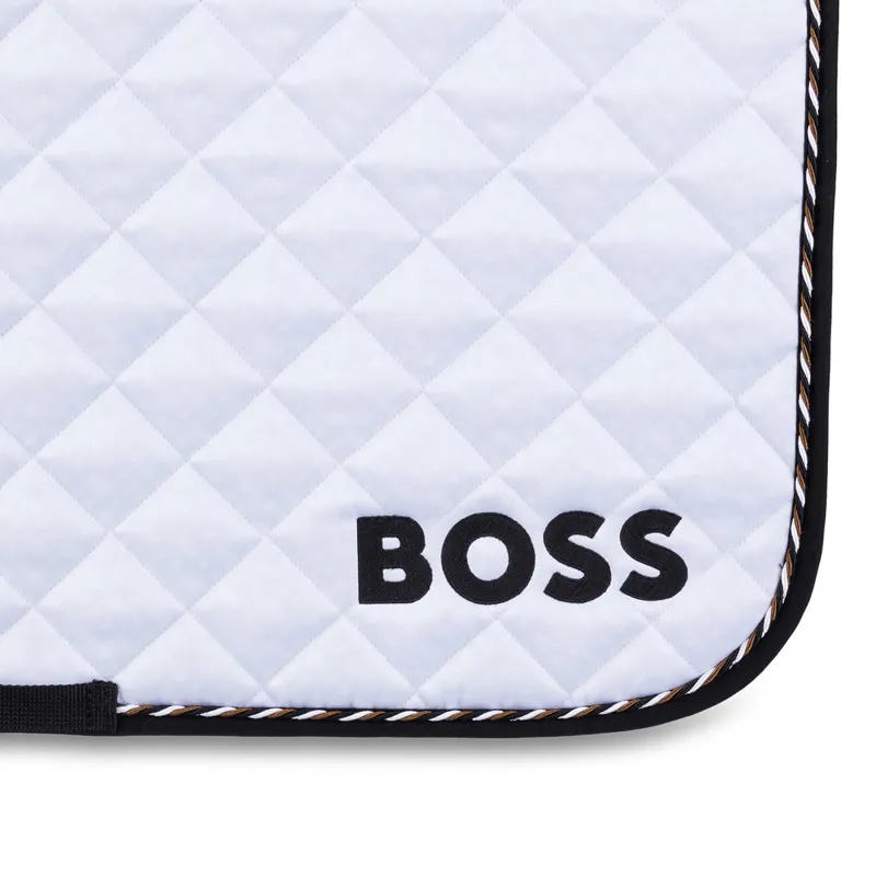BOSS Equestrian Signature Dressage Saddlecloth - White-1