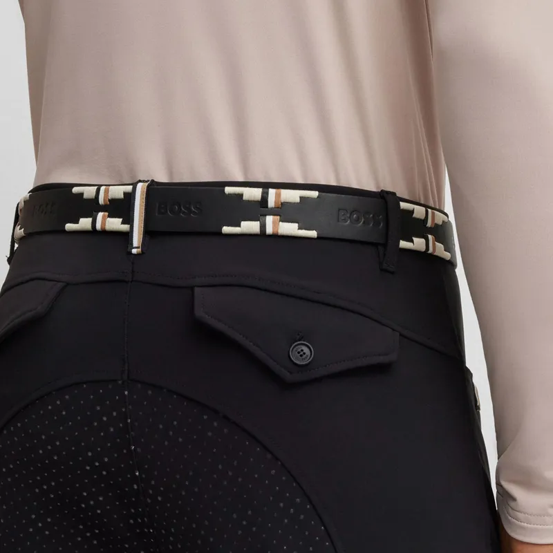 BOSS Equestrian Signature Polo Belt - Black-2