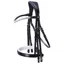 Schockemohle Brindisi Double Bridle - Black/White/Silver