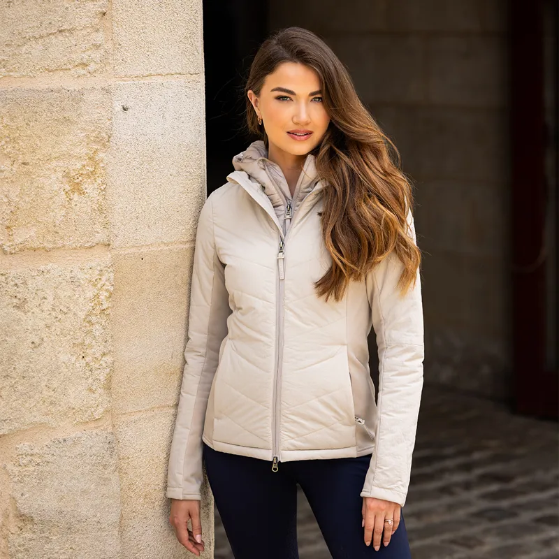 LeMieux Brioney Ladies Hybrid Jacket - Stone-5