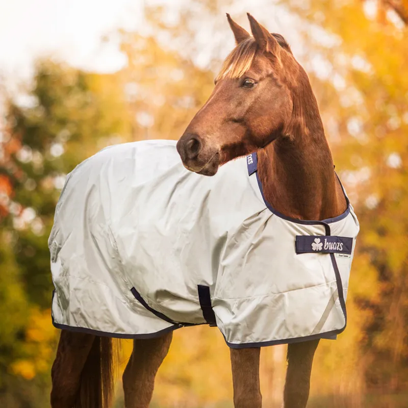 Bucas Power 150g Standard Neck Turnout Rug - Silver-6