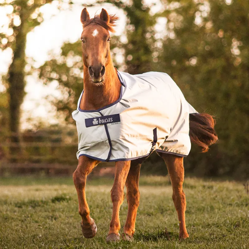 Bucas Power 150g Standard Neck Turnout Rug - Silver-7