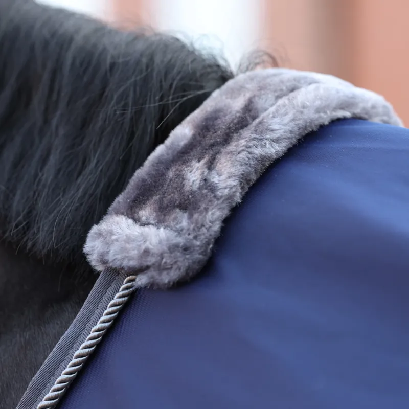 Bucas Show-Line Competition Cooler Rug - Navy/Grey-2