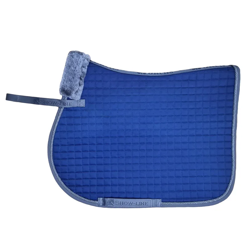 Bucas Show-Line Jump Saddlecloth - Navy/Grey