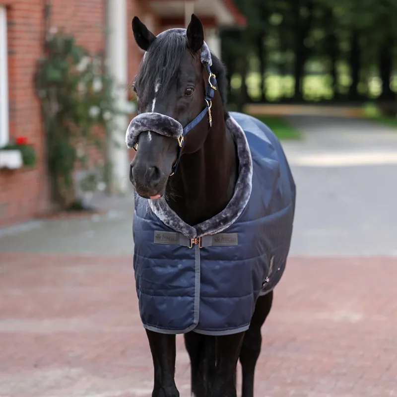 Bucas Show-Line 150g Stable Rug - Navy/Grey-1