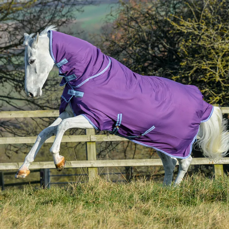 Bucas Freedom 150g Full Neck Turnout Rug - Purple/Blue-1