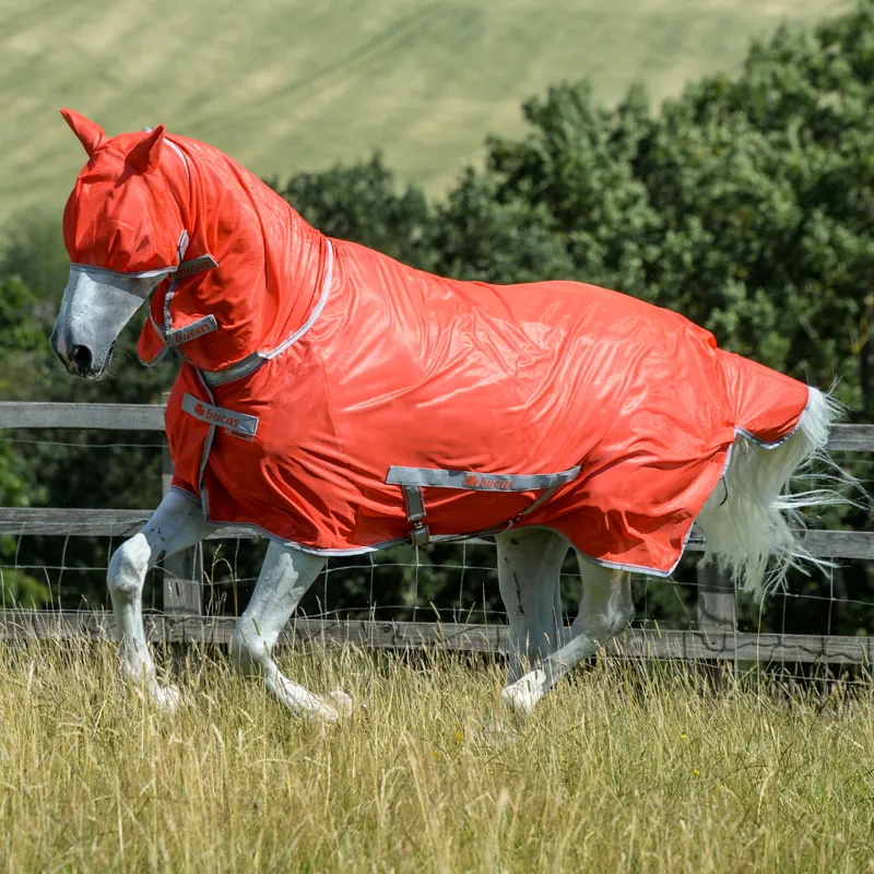 Bucas Freedom Combo Neck Fly Rug Grenadine